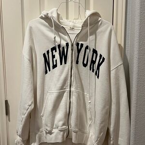 john galt oversized graphic zip up